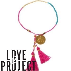 ♥️LIP♥️ BALI UNITY BEADED BRACELET - FUSCHIA